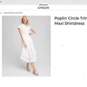 Chicos white dress  size 3